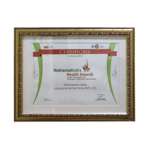 Certificate of Excellence,Nutraceutical & Health Awards
